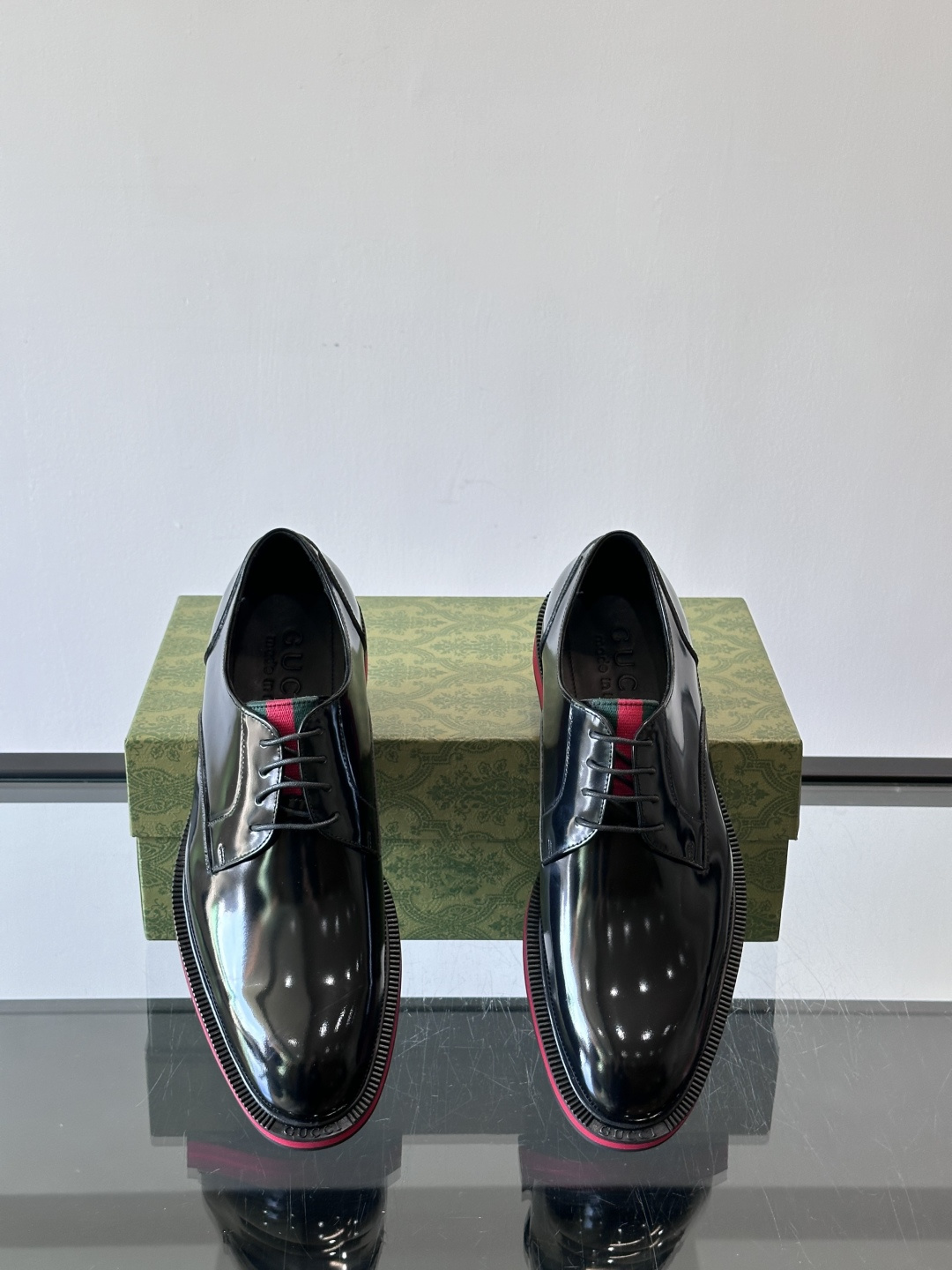 ◾️▫️G家原单男士正装休闲皮鞋，防滑橡胶大底！高端大气，私家开模定制原版品牌五金扣装饰，小牛皮透气内里