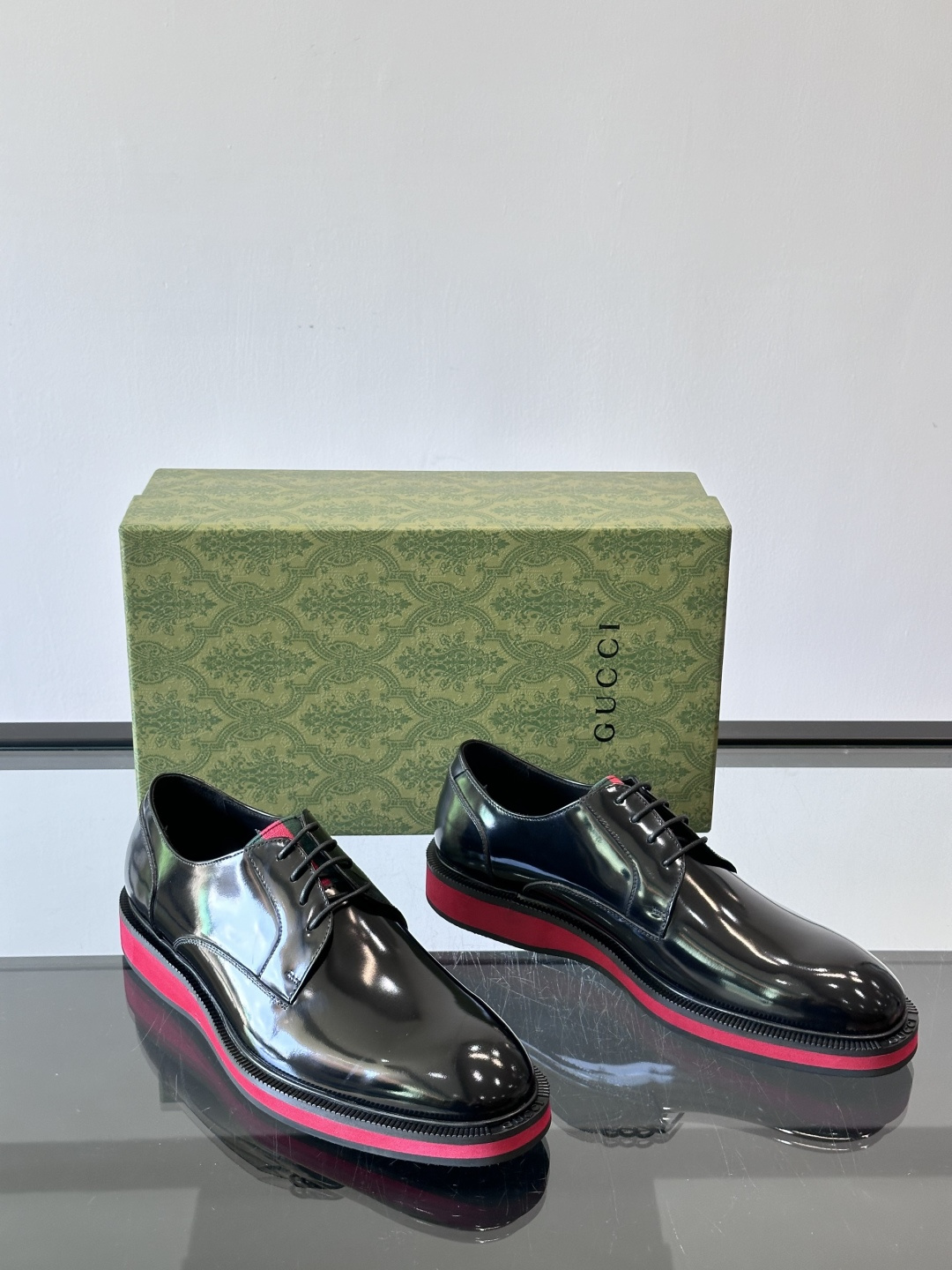 ◾️▫️G家原单男士正装休闲皮鞋，防滑橡胶大底！高端大气，私家开模定制原版品牌五金扣装饰，小牛皮透气内里