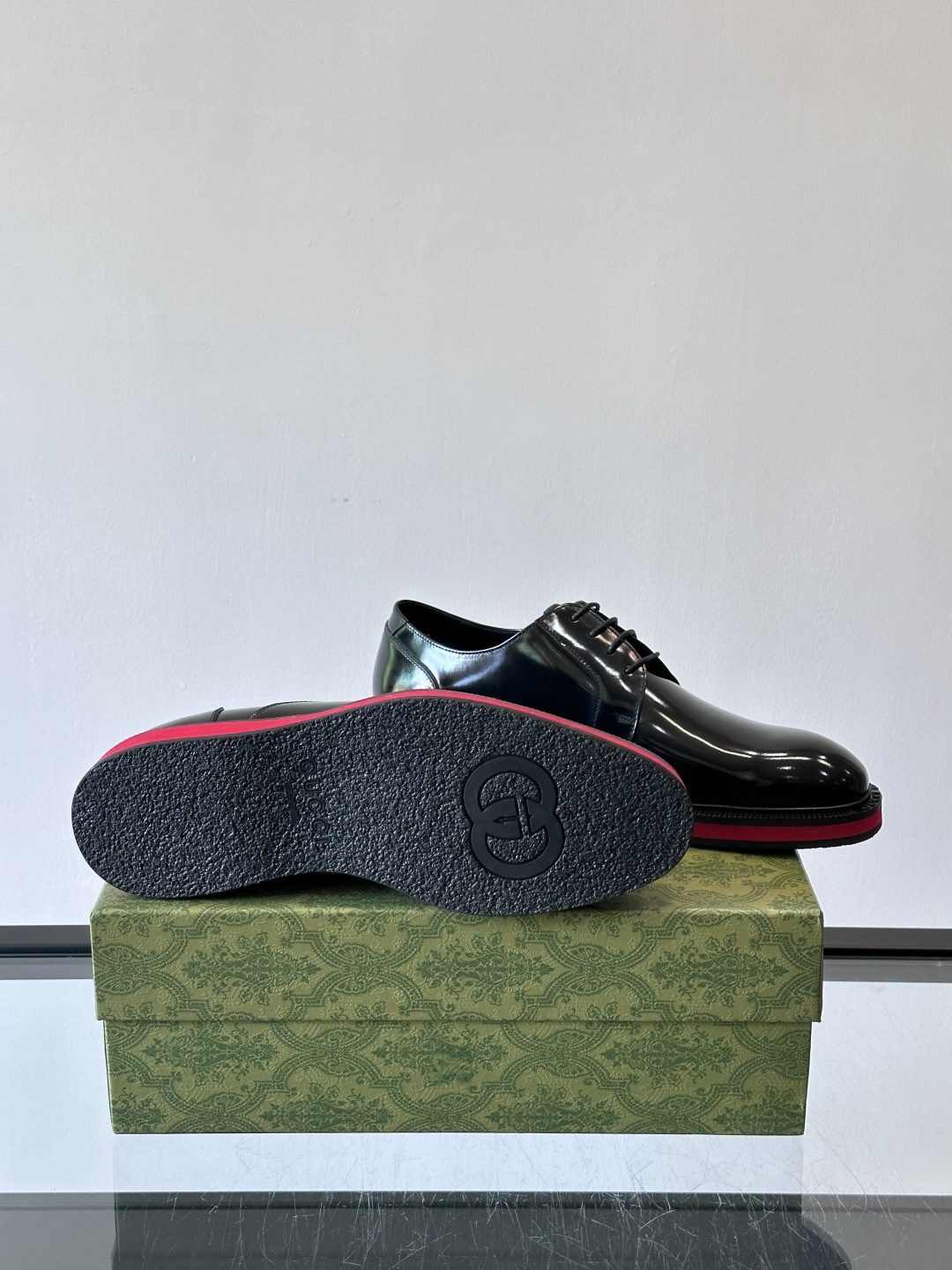 ◾️▫️G家原单男士正装休闲皮鞋，防滑橡胶大底！高端大气，私家开模定制原版品牌五金扣装饰，小牛皮透气内里