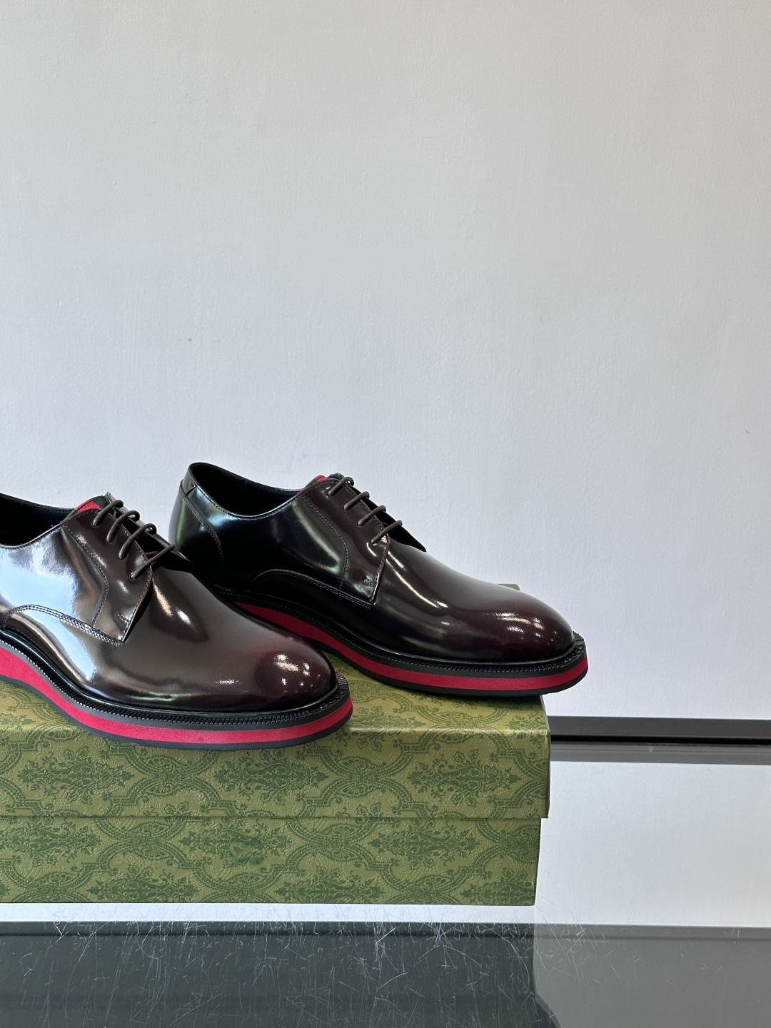 ◾️▫️G家原单男士正装休闲皮鞋，防滑橡胶大底！高端大气，私家开模定制原版品牌五金扣装饰，小牛皮透气内里