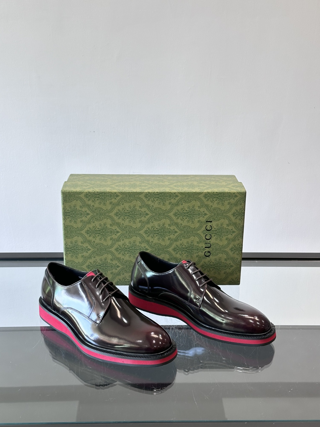 ◾️▫️G家原单男士正装休闲皮鞋，防滑橡胶大底！高端大气，私家开模定制原版品牌五金扣装饰，小牛皮透气内里