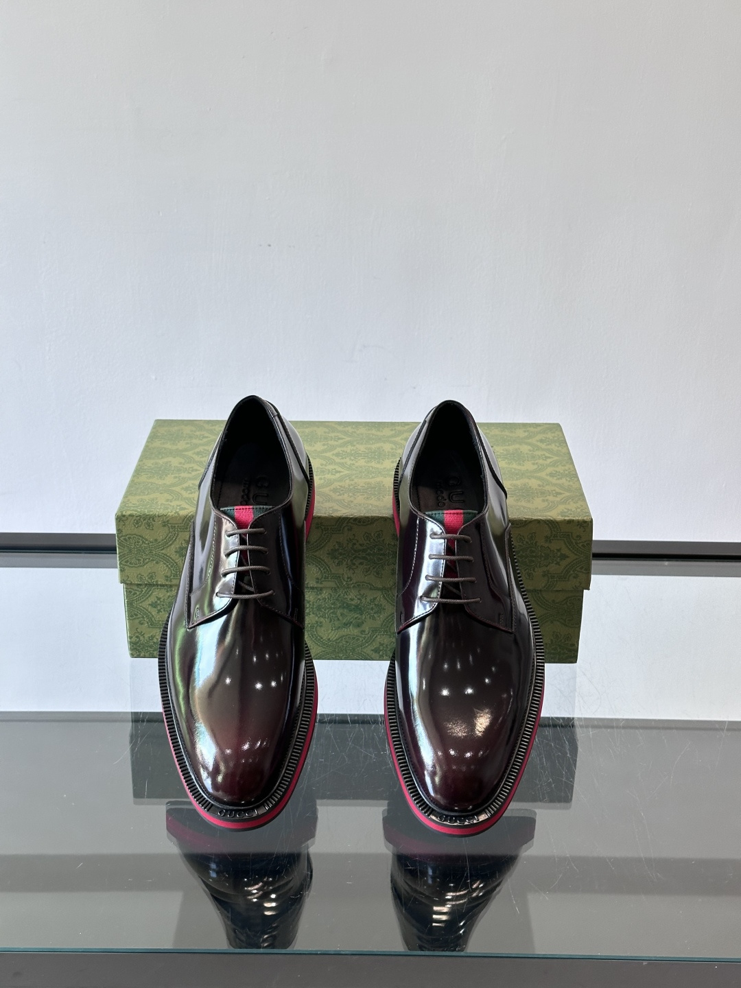 ◾️▫️G家原单男士正装休闲皮鞋，防滑橡胶大底！高端大气，私家开模定制原版品牌五金扣装饰，小牛皮透气内里