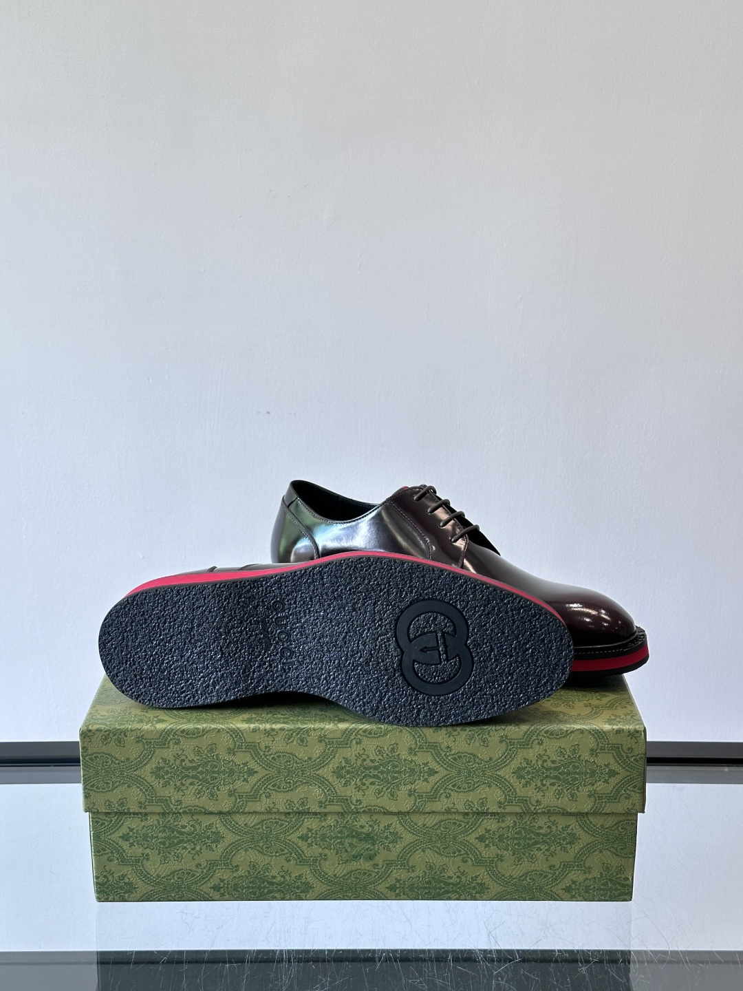 ◾️▫️G家原单男士正装休闲皮鞋，防滑橡胶大底！高端大气，私家开模定制原版品牌五金扣装饰，小牛皮透气内里