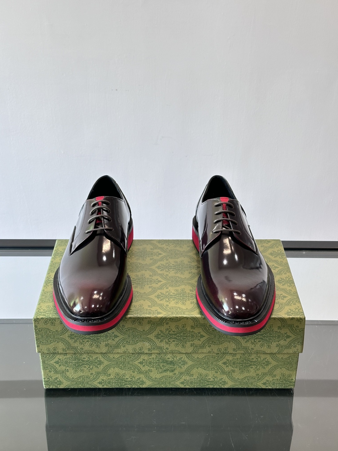 ◾️▫️G家原单男士正装休闲皮鞋，防滑橡胶大底！高端大气，私家开模定制原版品牌五金扣装饰，小牛皮透气内里