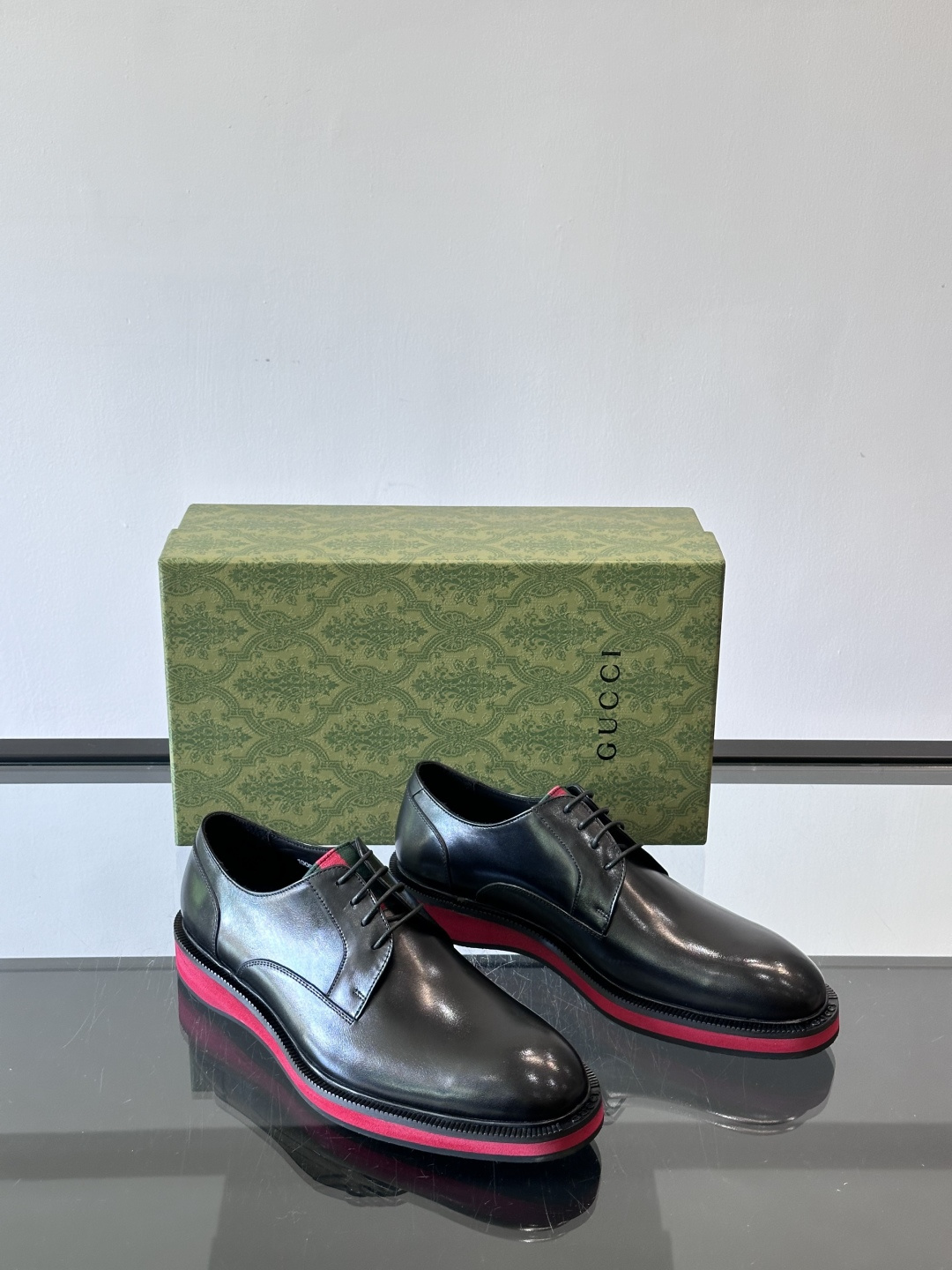 ◾️▫️G家原单男士正装休闲皮鞋，防滑橡胶大底！高端大气，私家开模定制原版品牌五金扣装饰，小牛皮透气内里