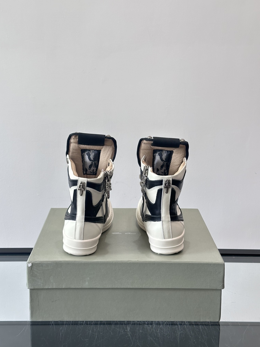 Rick Owens Chrome Hearts High-Top Sneakers - Black & White, Iconic Design 8 cmp i1761413759966 4968 0 6