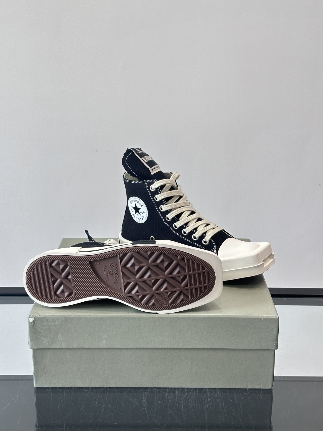 Rick Owens DRKSHDW x Converse Chuck 70: Square Toe, Platform Sneakers 10 cmp i1761414019035 5463 0 8
