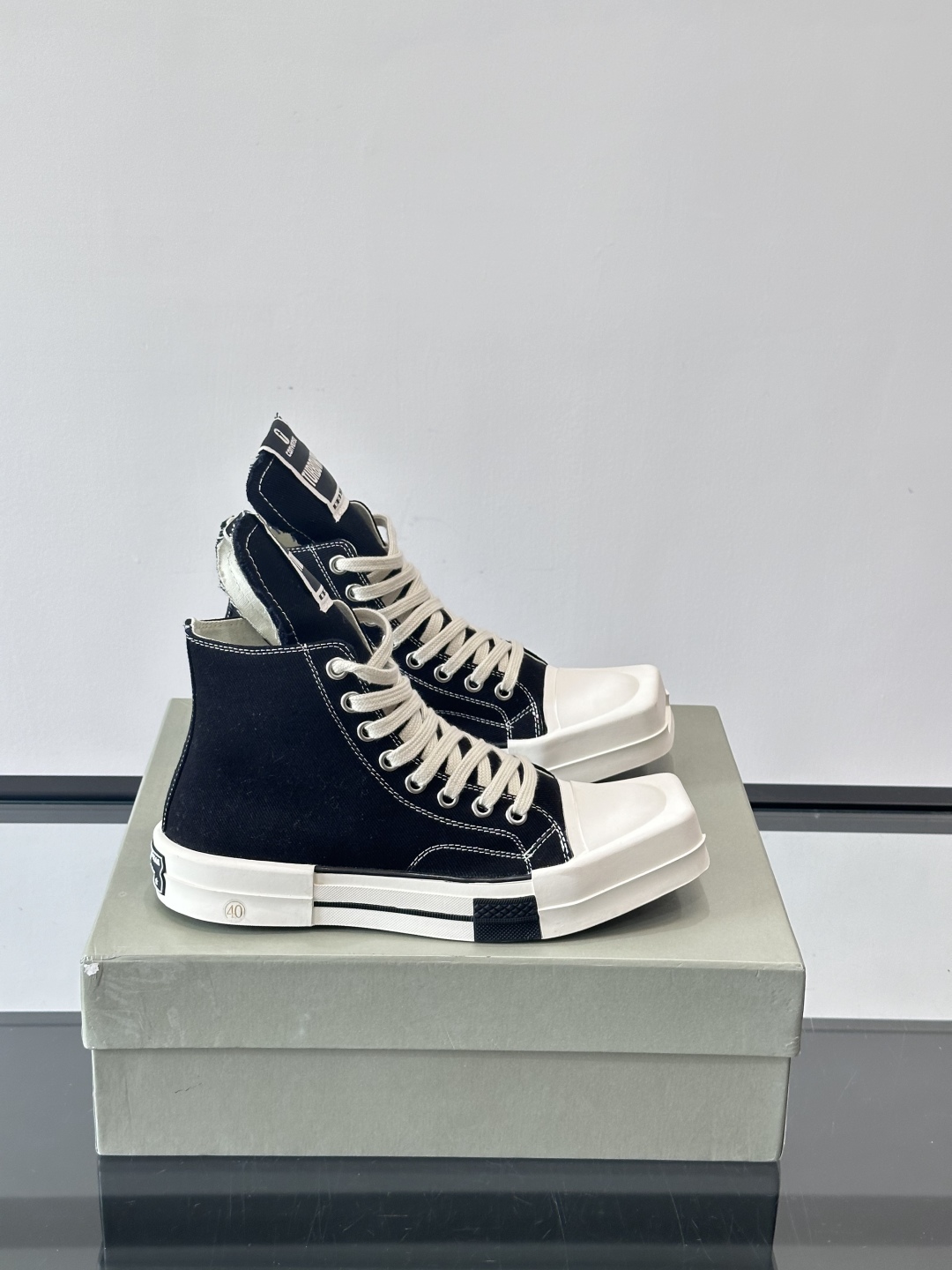 Rick Owens DRKSHDW x Converse Chuck 70: Square Toe, Platform Sneakers