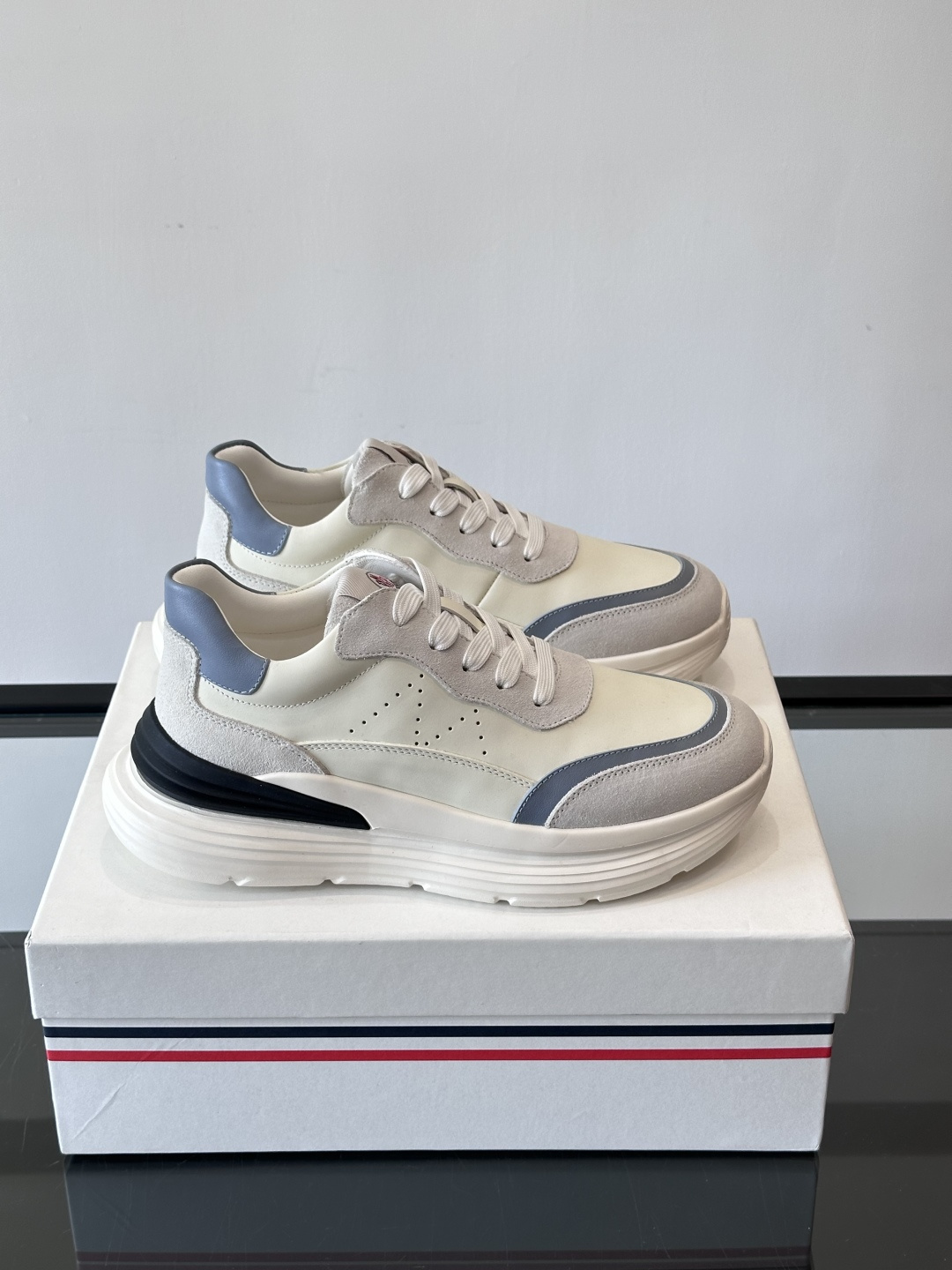 Moncler Casual Thick-Soled Sneakers: Stylish, Breathable, and Comfortable