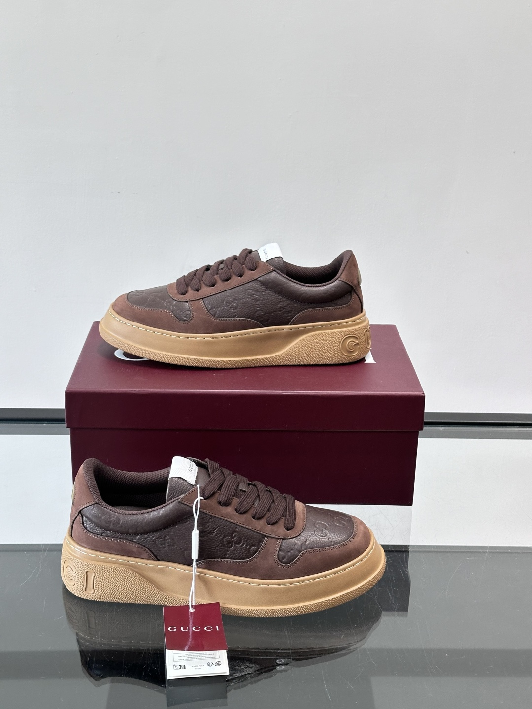 ◾️▫️Gucci男士厚底饼干鞋运动鞋，这款的舒适度真的很绝，超级轻便舒适百搭，👍必备单品，这款单品充满