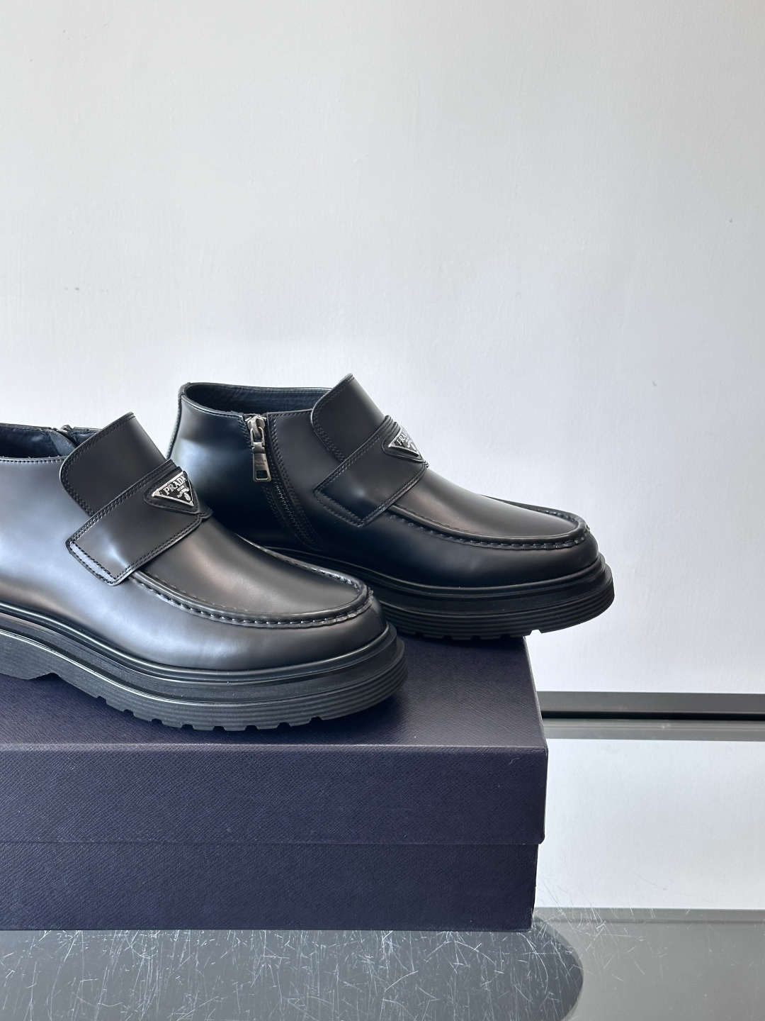 Prada Men's High-Top Boots - Handmade Italian Leather, Rubber Sole, Sizes 39-44 8 cmp i1763196647315 3016 0 6