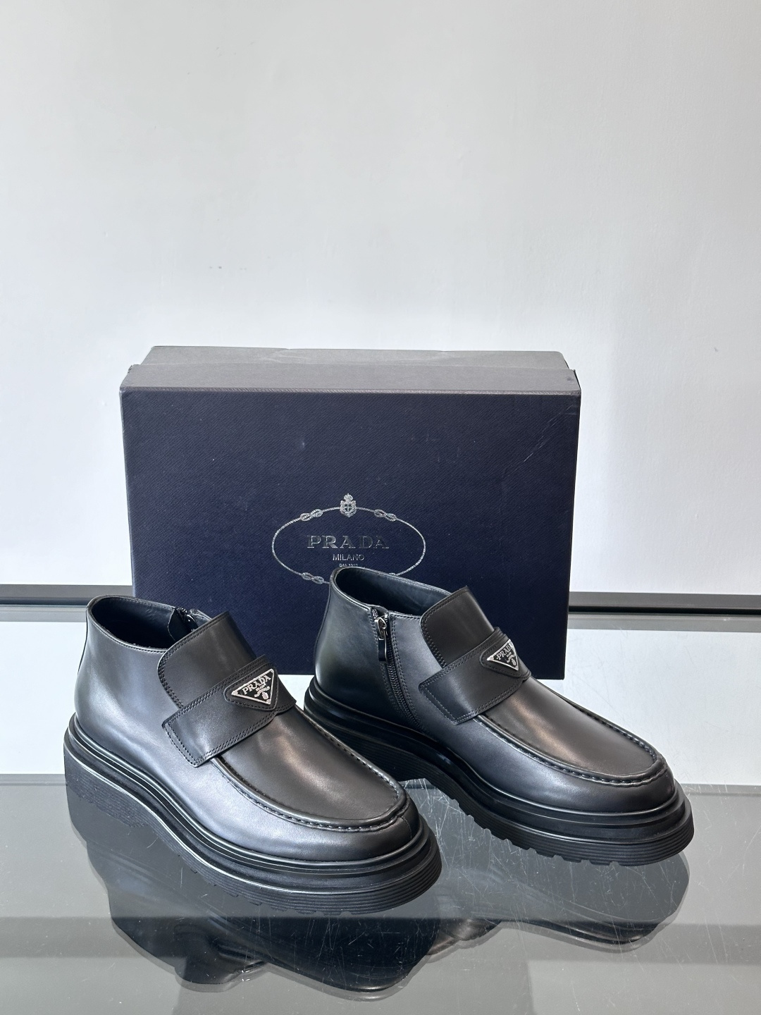 Prada Men's High-Top Boots - Handmade Italian Leather, Comfortable & Stylish 6 cmp i1763196678500 899 0 4