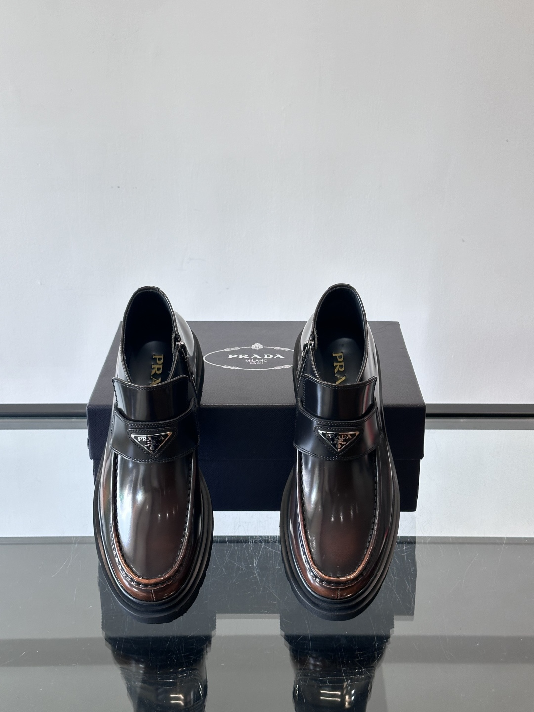 Prada Men's High-Top Boots - Handmade Italian Leather with Rubber Sole 7 cmp i1763196728612 3026 0 5