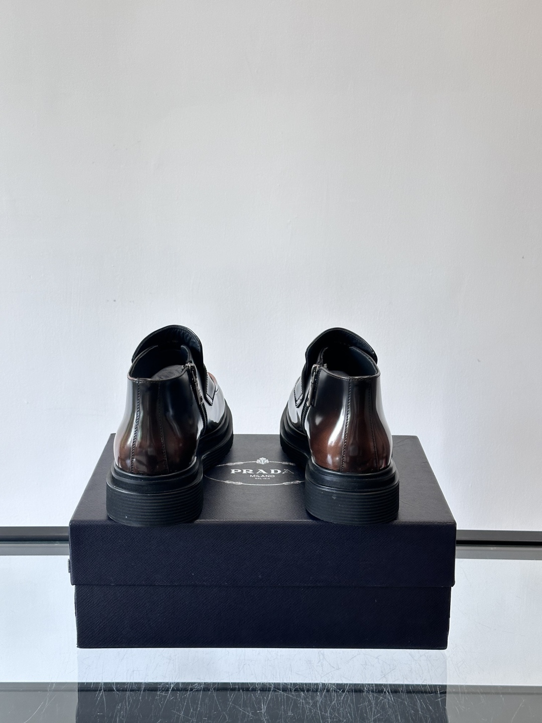 Prada Men's High-Top Boots - Handmade Italian Leather with Rubber Sole 9 cmp i1763196730158 4280 0 7