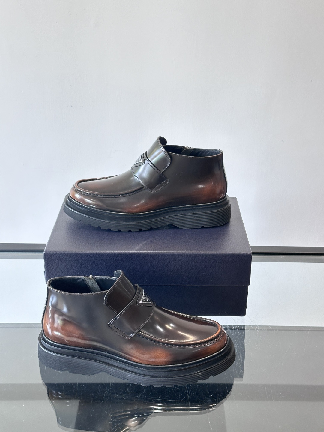 Prada Men's High-Top Boots - Handmade Italian Leather with Rubber Sole 5 cmp i1763196730196 1724 0 3