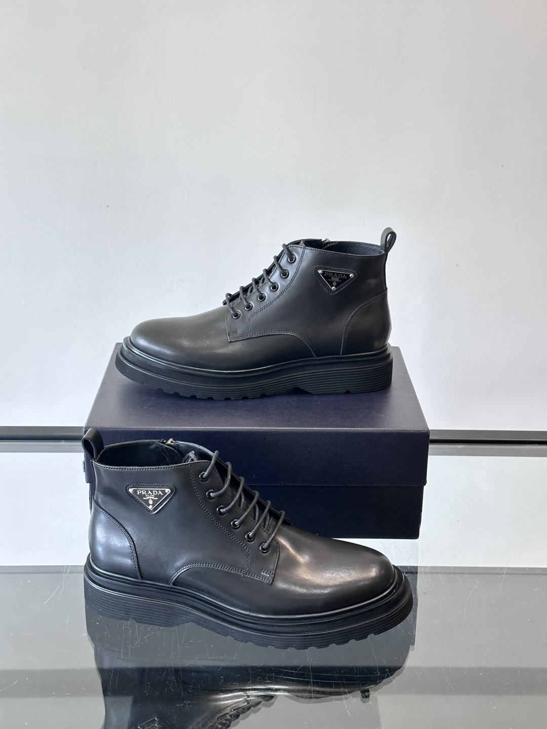 Prada Leather Ankle Boots for Men - Business Casual, Durable Rubber Sole 5 cmp i1763300545925 6360 0 3
