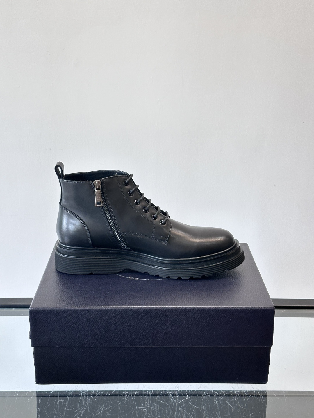 Prada Leather Ankle Boots for Men - Business Casual, Durable Rubber Sole 7 cmp i1763300552540 2790 0 5