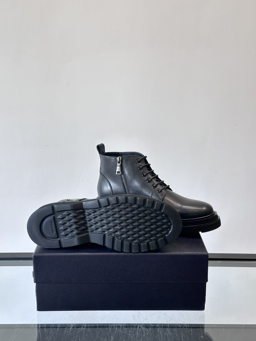 Prada Leather Ankle Boots for Men - Business Casual, Durable Rubber Sole 10 cmp i1763300552544 9532 0 8