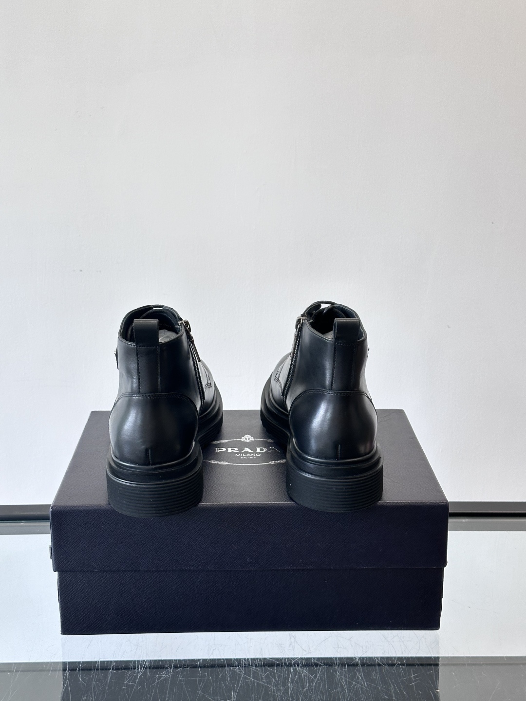 Prada Leather Ankle Boots for Men - Business Casual, Durable Rubber Sole 8 cmp i1763300582779 4585 0 6