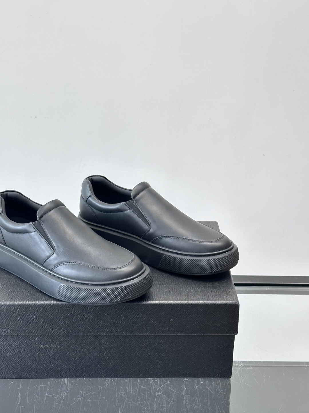 Prada Men's Leather Slip-On Loafers Sneakers - Modern & Comfortable 8 cmp i1763301854614 3417 0 6