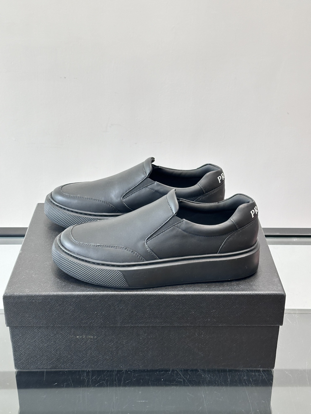 Prada Men's Leather Slip-On Loafers Sneakers - Modern & Comfortable 4 cmp i1763301869380 1347 0 2