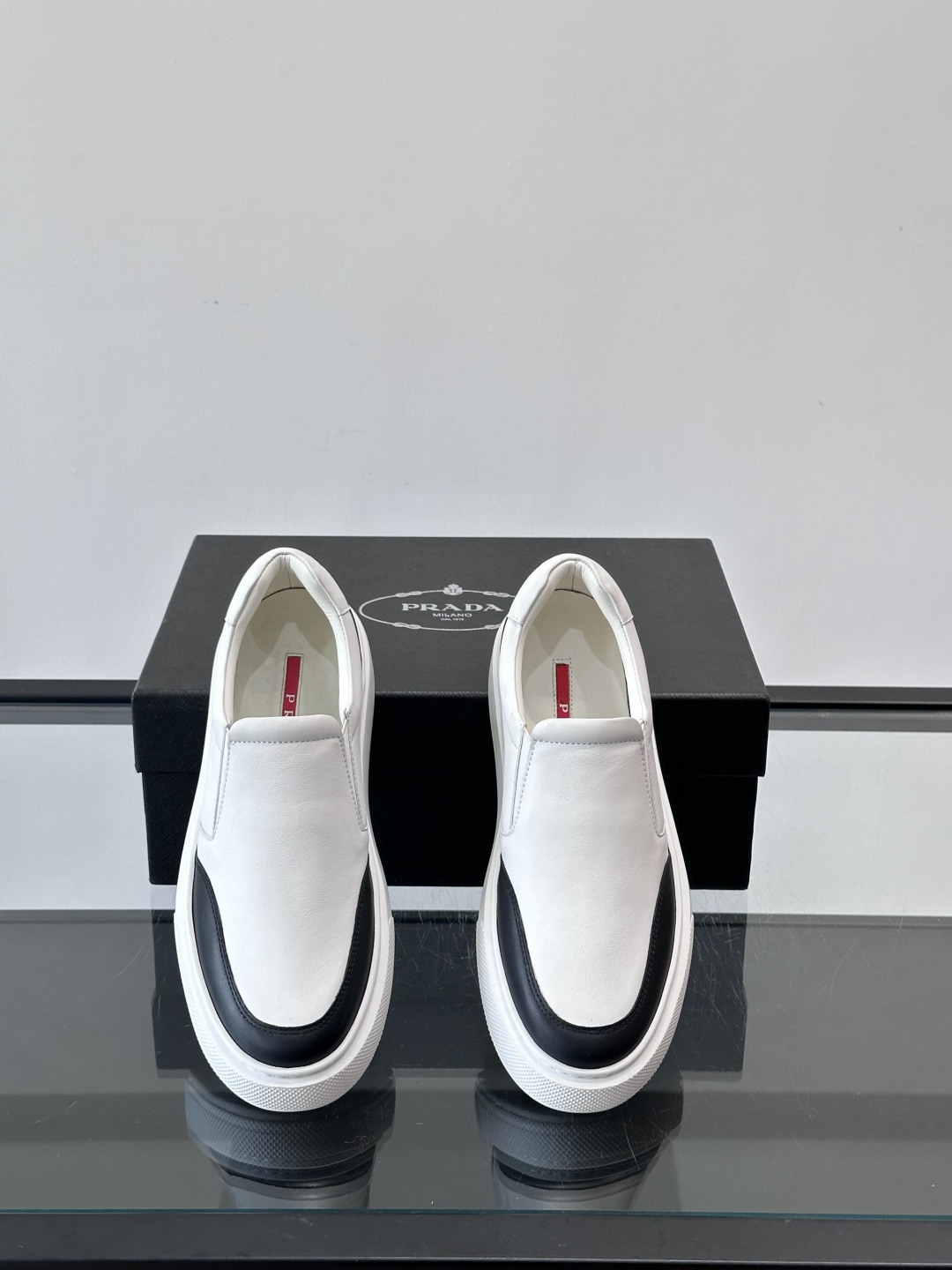 Prada Men's Leather Slip-On Loafers - Modern, Comfortable, and Stylish Sneakers 7 cmp i1763301937046 4104 0 5