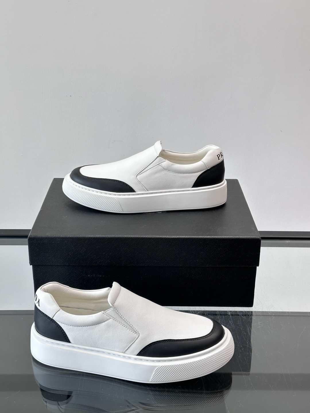 Prada Men's Leather Slip-On Loafers - Modern, Comfortable, and Stylish Sneakers 5 cmp i1763301959935 8111 0 3