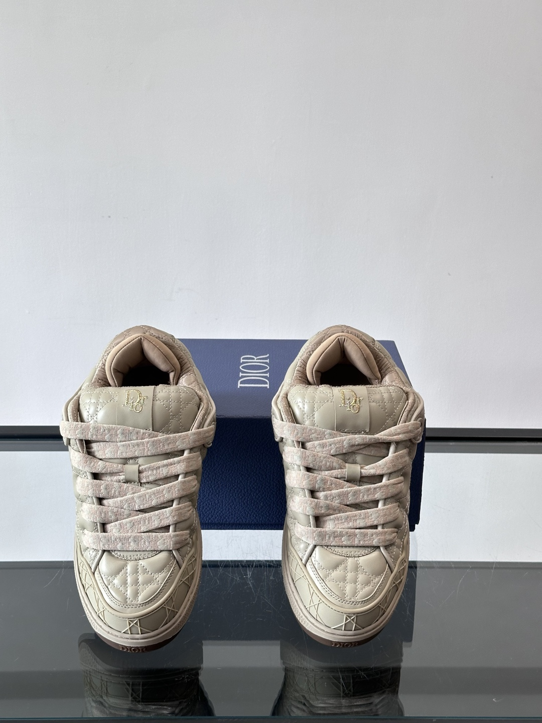 Dior B9S 藤格纹滑板鞋Dior × ERL联名B9S藤格纹滑板鞋，全球限量470双，2023春夏