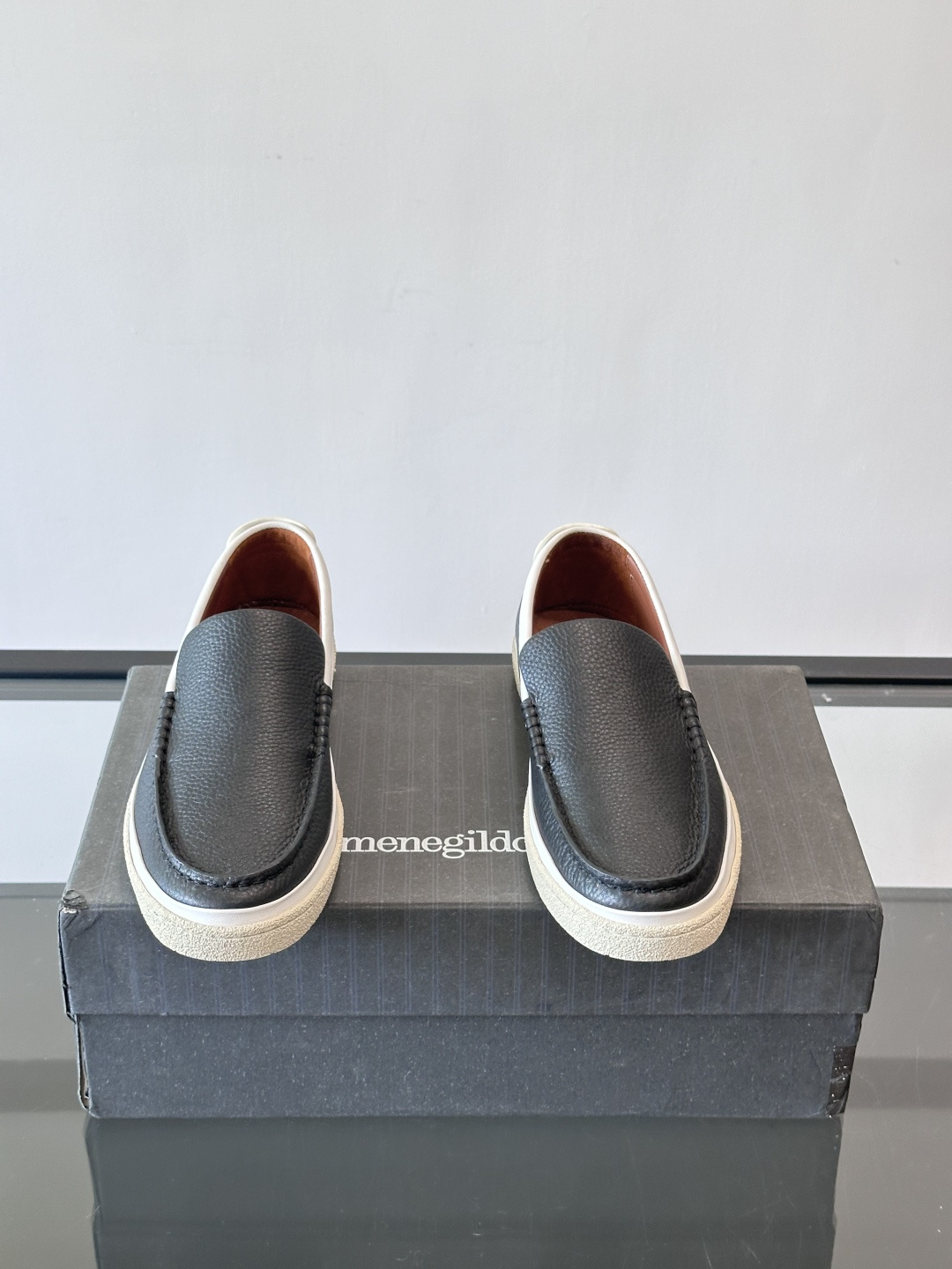 Zegna杰尼亚休闲乐福男鞋 👞！采用小牛皮面 羊皮内里及鞋垫 橡胶大底车线缝合空胶做法 面料柔软舒适又