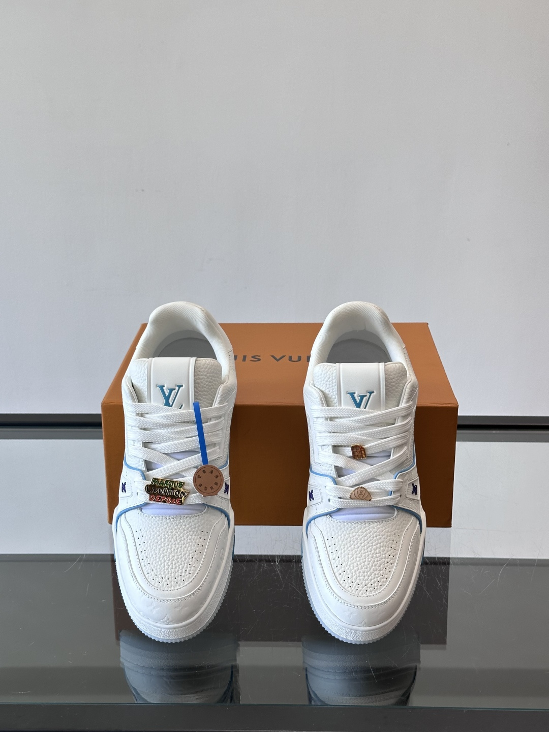 LV邮轮限定🚢这个配色太清爽了！路易威登x Tyler 联名款 驴牌 L家 压花 情侣👫款 休闲 运动鞋