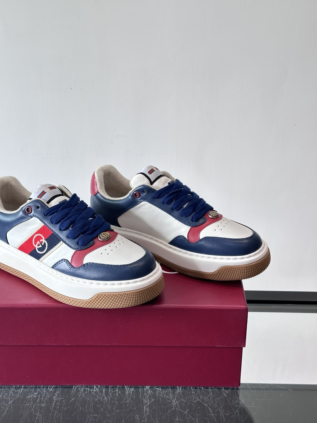 ◾️▫️Gucci男士厚底饼干鞋运动鞋，这款的舒适度真的很绝，超级轻便舒适百搭，👍必备单品，这款单品充满