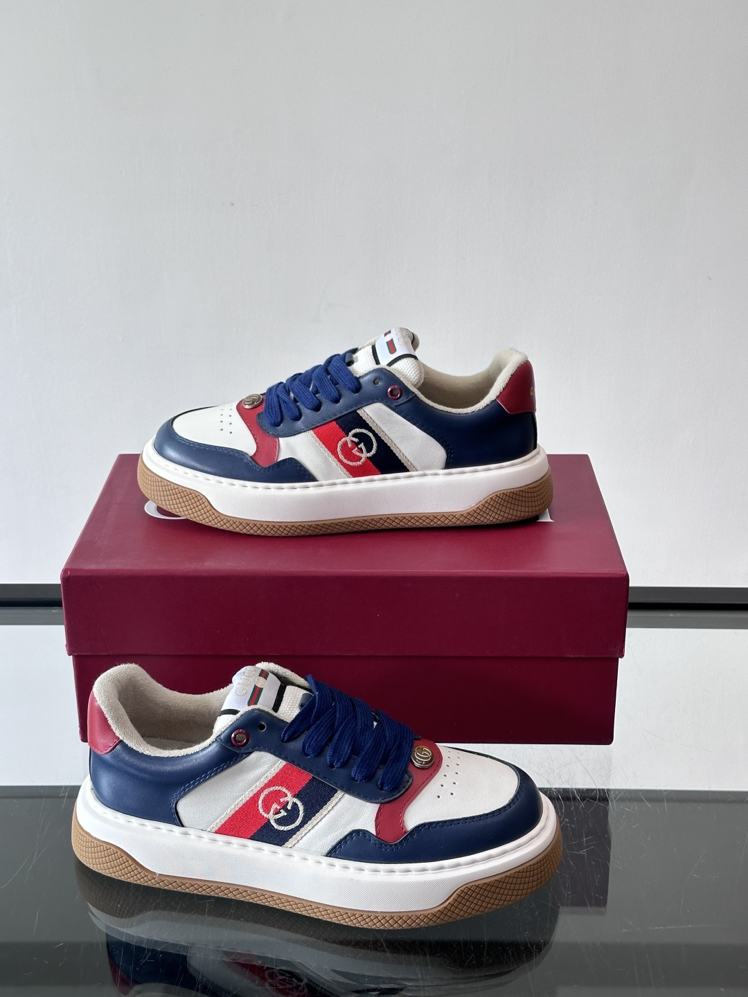 ◾️▫️Gucci男士厚底饼干鞋运动鞋，这款的舒适度真的很绝，超级轻便舒适百搭，👍必备单品，这款单品充满