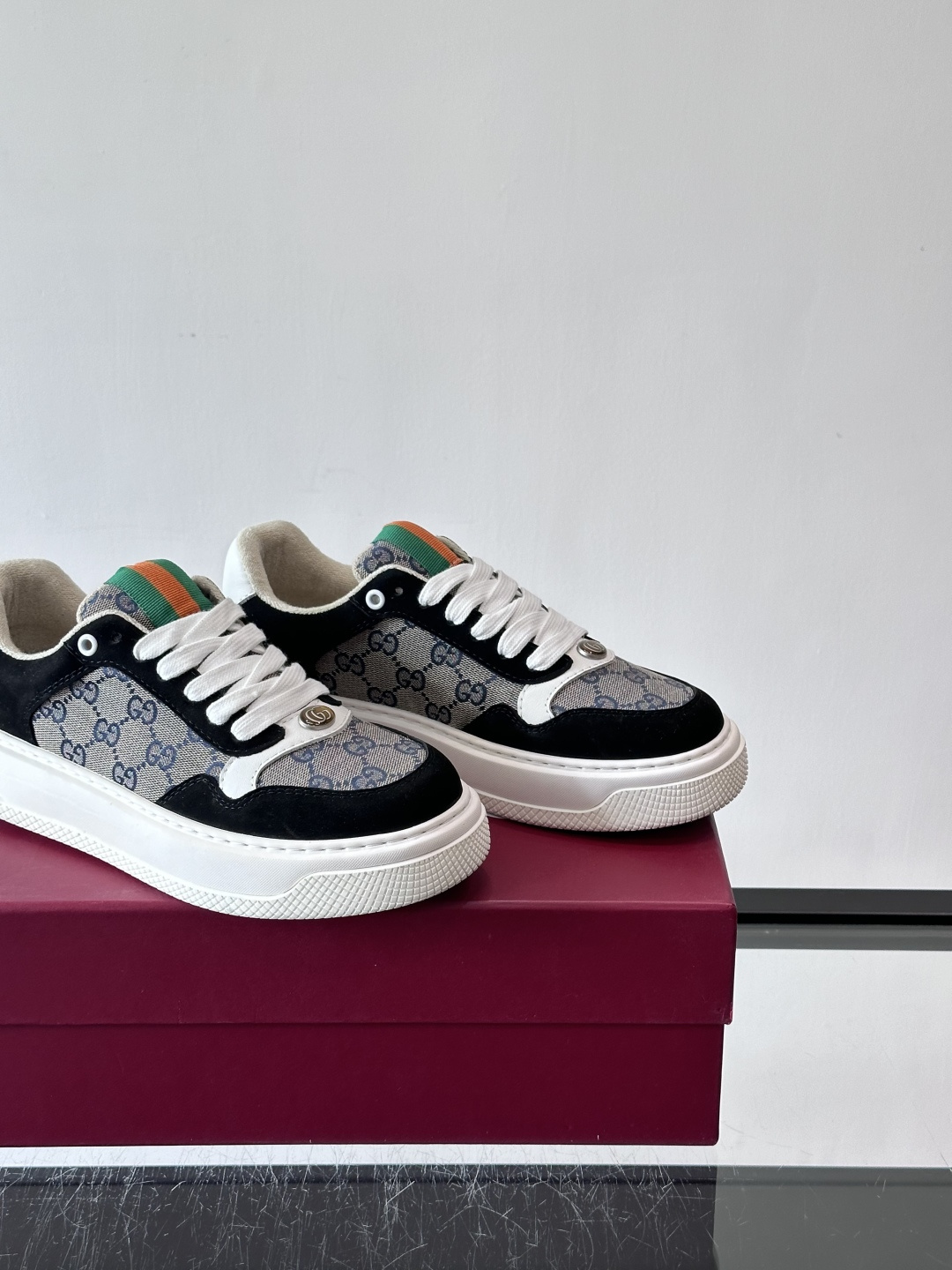 ◾️▫️Gucci男士厚底饼干鞋运动鞋，这款的舒适度真的很绝，超级轻便舒适百搭，👍必备单品，这款单品充满