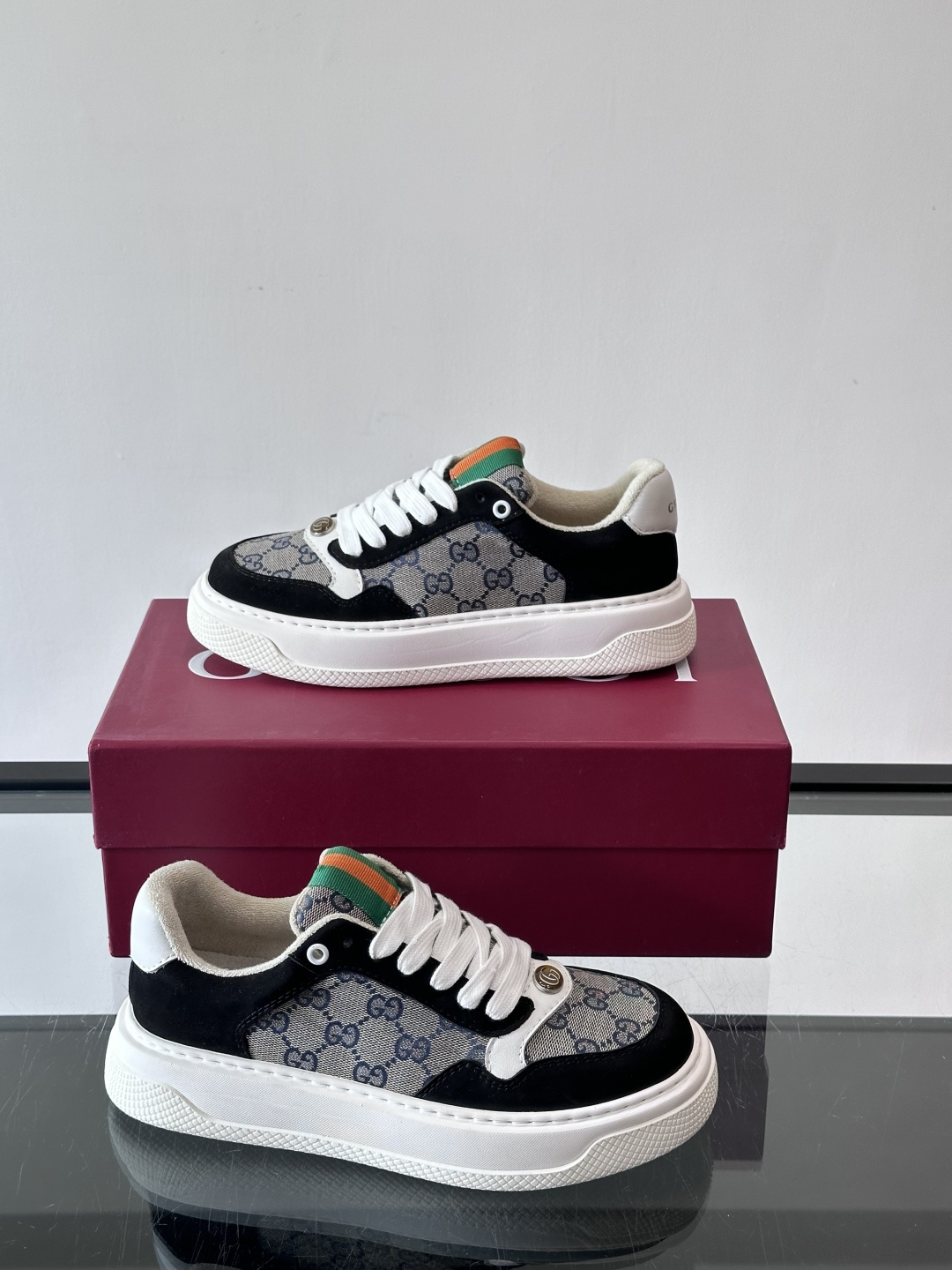 ◾️▫️Gucci男士厚底饼干鞋运动鞋，这款的舒适度真的很绝，超级轻便舒适百搭，👍必备单品，这款单品充满