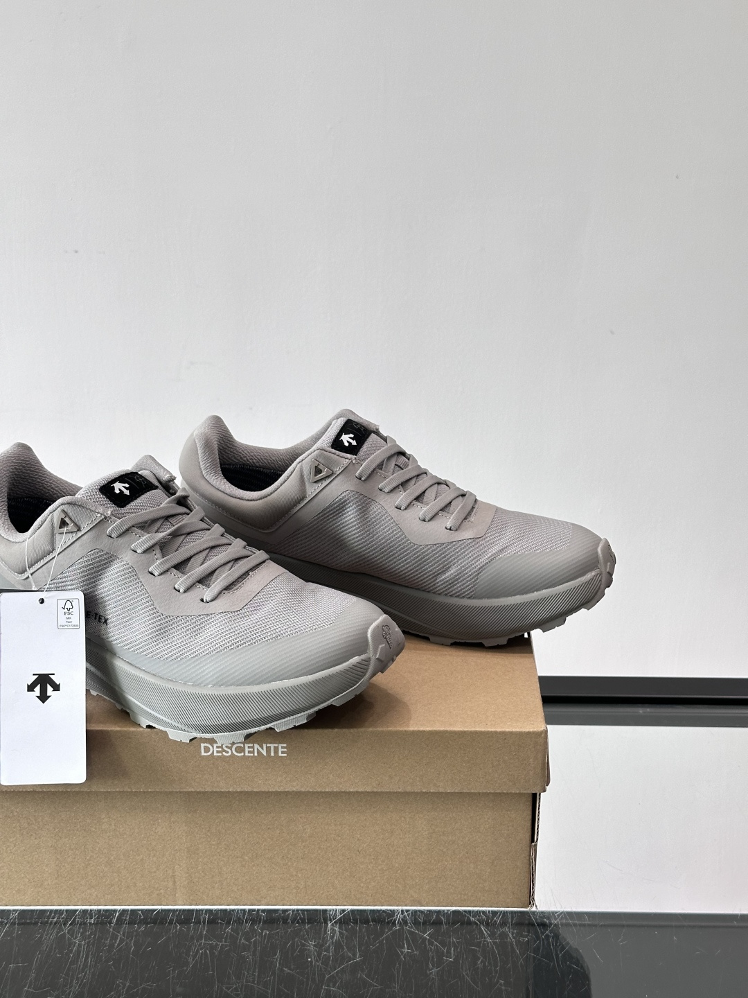 迪桑特DUALIS GTX休闲鞋，简约设计，GORE-TEX防水透气，米其林鞋底抓地力强又耐磨。鞋面网布