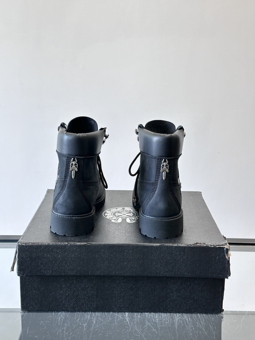 Chrome Hearts x Timberland联名大黄靴，经典10061款，双层牛皮革+黄色车线，