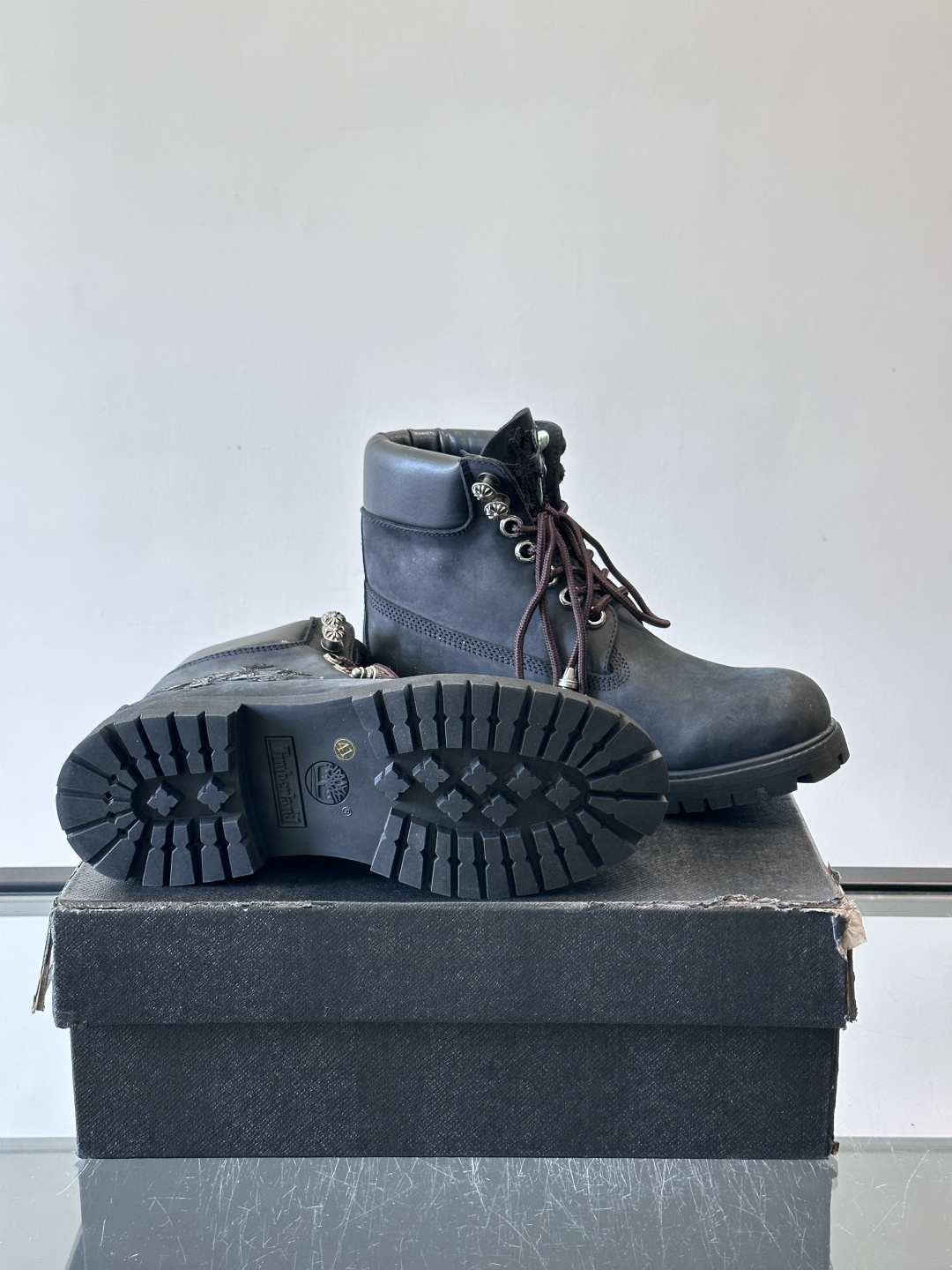 Chrome Hearts x Timberland联名大黄靴，经典10061款，双层牛皮革+黄色车线，