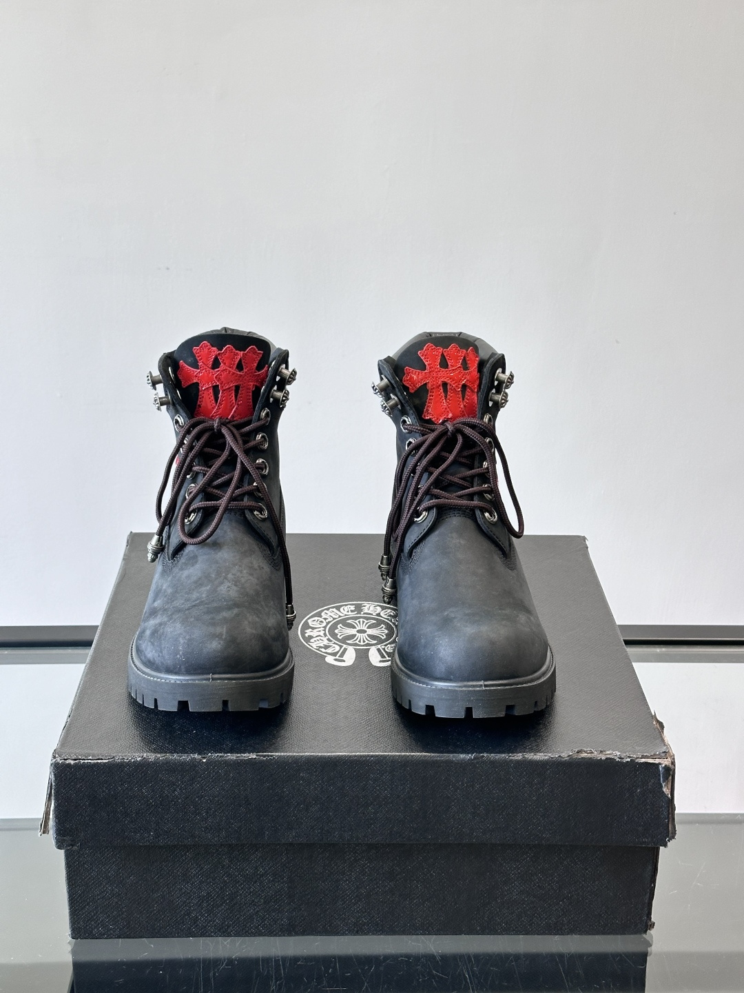 Chrome Hearts x Timberland联名大黄靴，经典10061款，双层牛皮革+黄色车线，