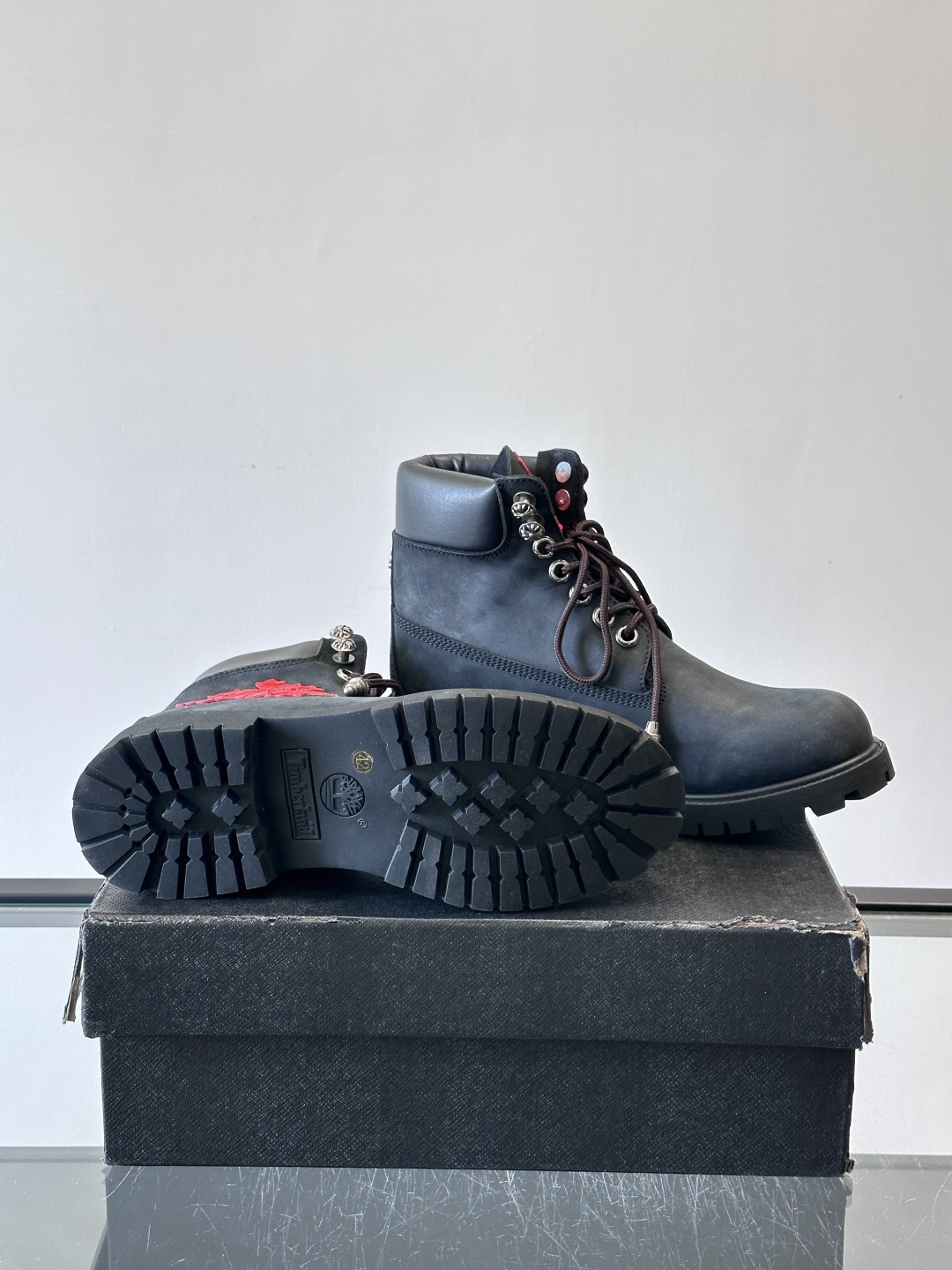 Chrome Hearts x Timberland联名大黄靴，经典10061款，双层牛皮革+黄色车线，