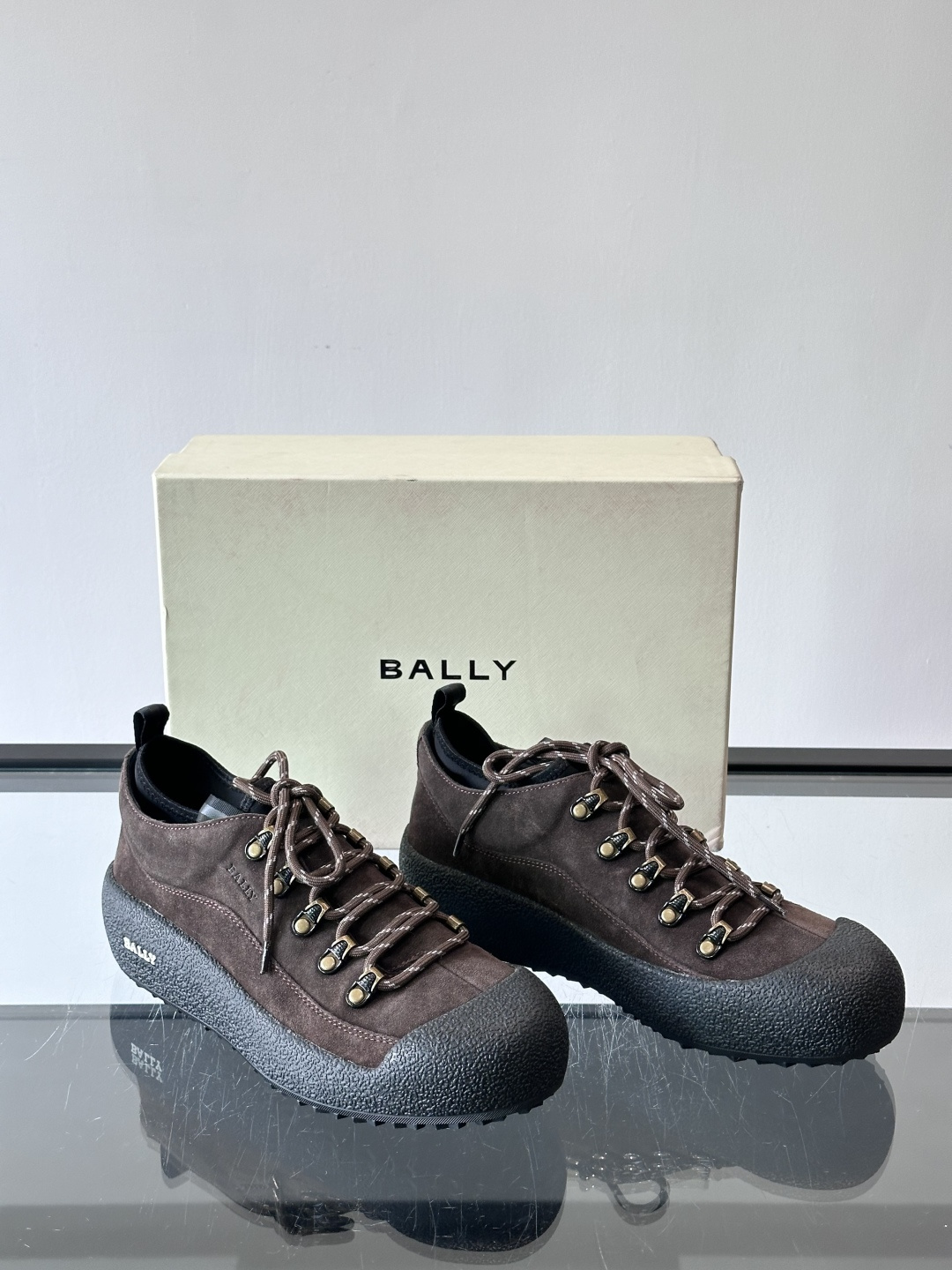 🖤BALLY Modular雪地靴，秋冬新品，采用雾面牛皮+小牛皮拼接，弹力织物鞋口，套脚or系带都OK
