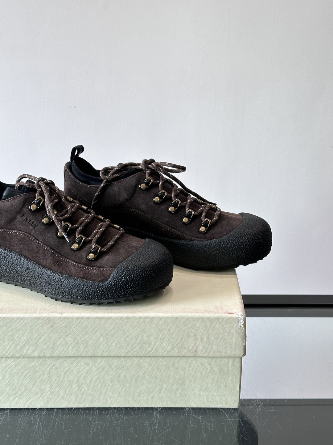 🖤BALLY Modular雪地靴，秋冬新品，采用雾面牛皮+小牛皮拼接，弹力织物鞋口，套脚or系带都OK