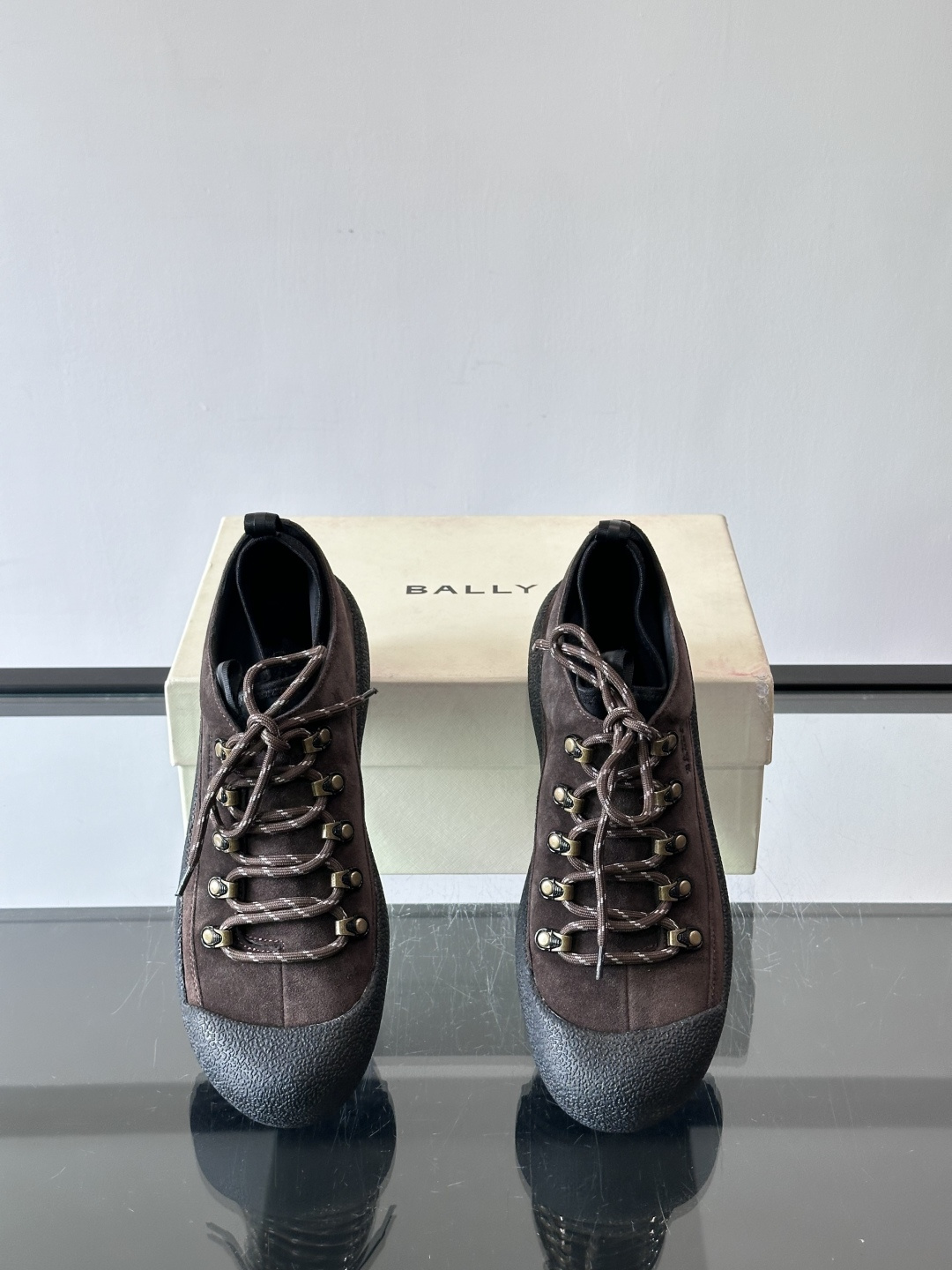 🖤BALLY Modular雪地靴，秋冬新品，采用雾面牛皮+小牛皮拼接，弹力织物鞋口，套脚or系带都OK