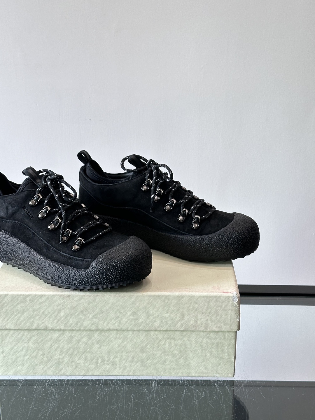 🖤BALLY Modular雪地靴，秋冬新品，采用雾面牛皮+小牛皮拼接，弹力织物鞋口，套脚or系带都OK