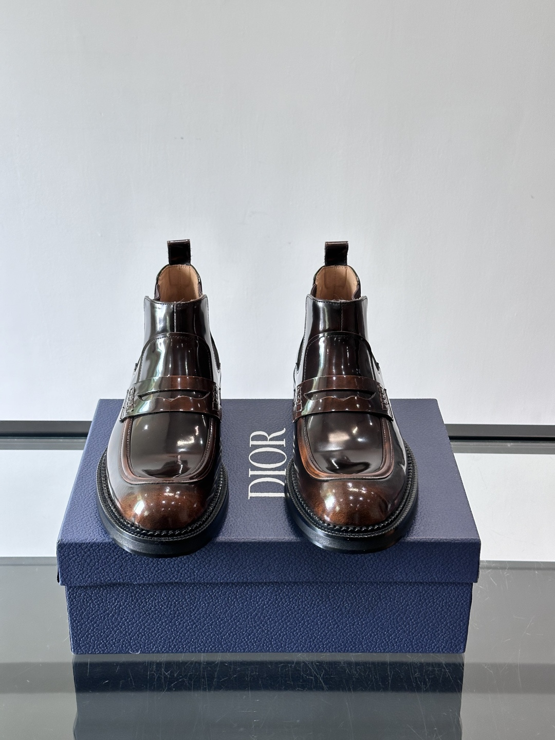 ◾️▫️Dio～r奢品男士高帮靴，纯手工制作，内外均为进口头层牛皮，高端精品精湛工艺，意大利进口双层真皮