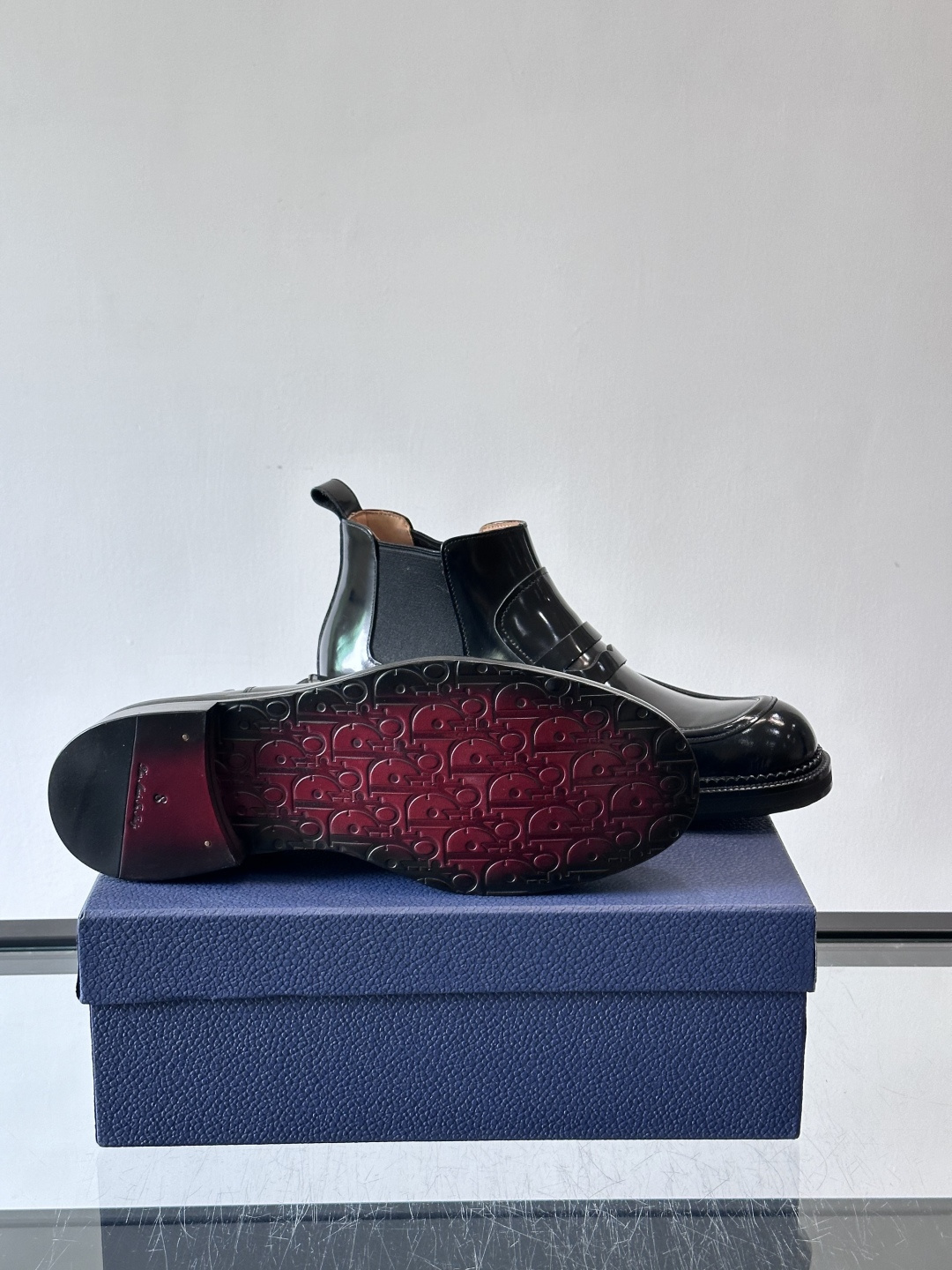 ◾️▫️Dio～r奢品男士高帮靴，纯手工制作，内外均为进口头层牛皮，高端精品精湛工艺，意大利进口双层真皮