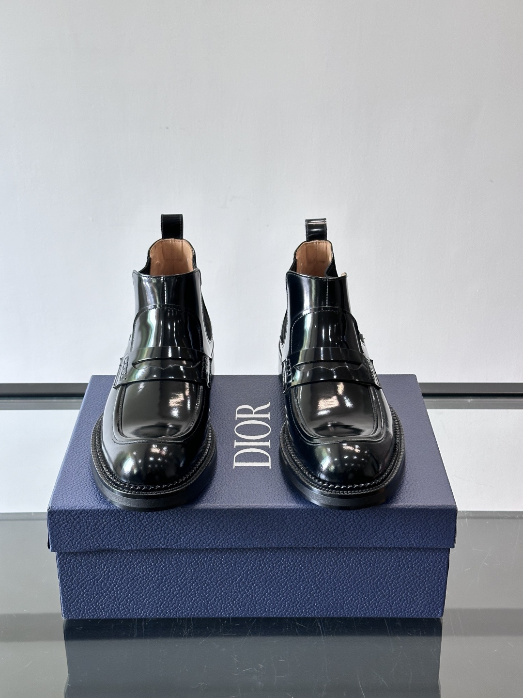 ◾️▫️Dio～r奢品男士高帮靴，纯手工制作，内外均为进口头层牛皮，高端精品精湛工艺，意大利进口双层真皮