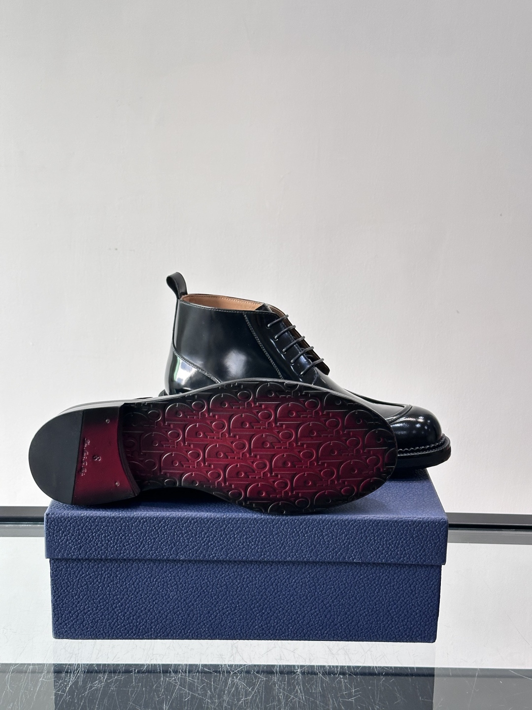 ◾️▫️Dio～r奢品男士高帮靴，纯手工制作，内外均为进口头层牛皮，高端精品精湛工艺，意大利进口双层真皮