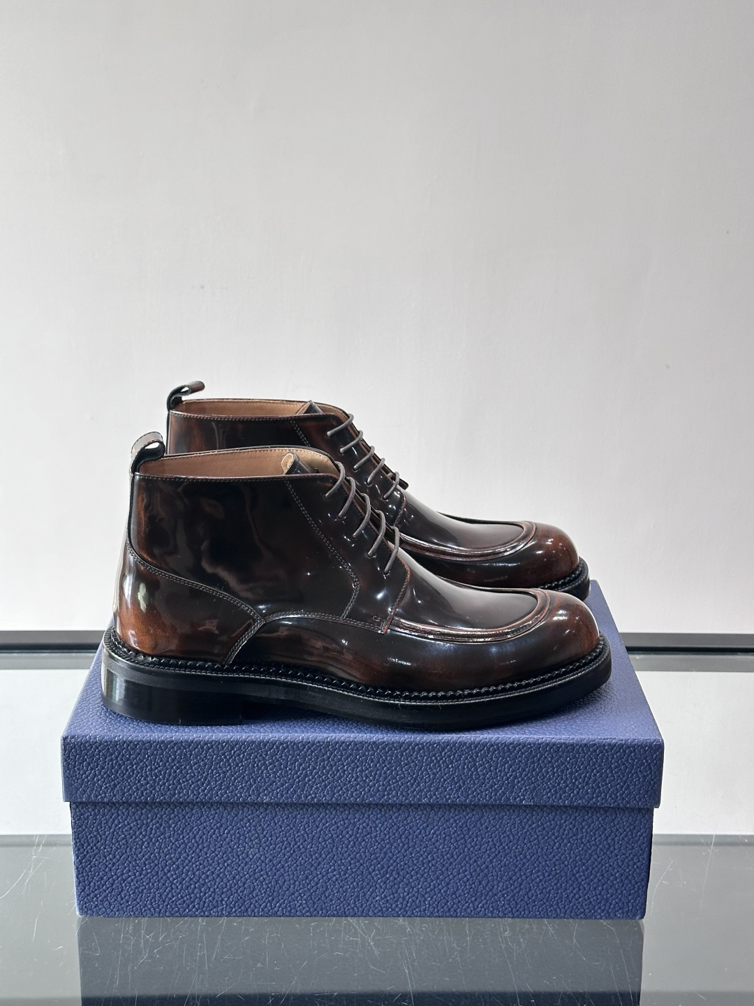 ◾️▫️Dio～r奢品男士高帮靴，纯手工制作，内外均为进口头层牛皮，高端精品精湛工艺，意大利进口双层真皮
