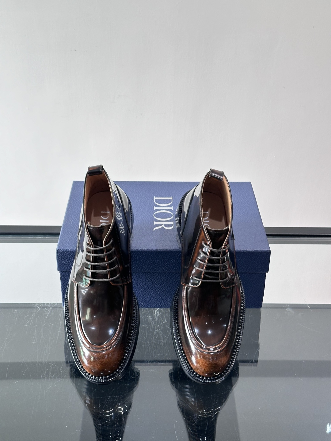 ◾️▫️Dio～r奢品男士高帮靴，纯手工制作，内外均为进口头层牛皮，高端精品精湛工艺，意大利进口双层真皮