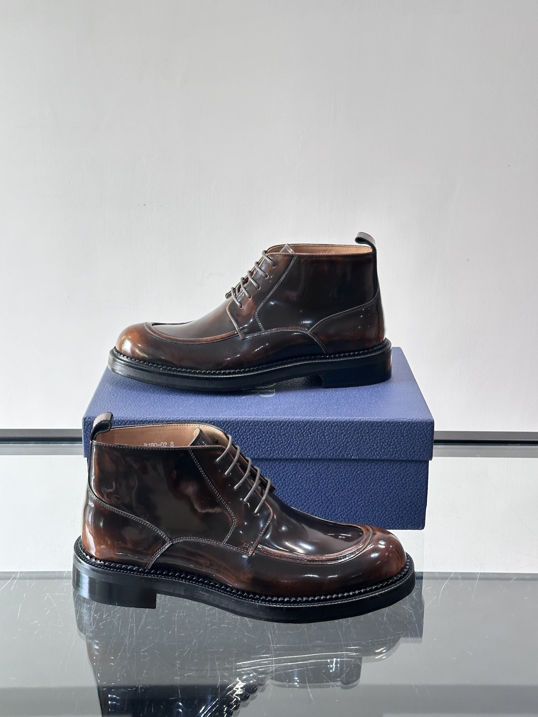 ◾️▫️Dio～r奢品男士高帮靴，纯手工制作，内外均为进口头层牛皮，高端精品精湛工艺，意大利进口双层真皮